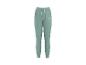 Pantalon de jogging vert avec cordon de serrage et chevilles élastiques.