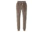 Pantalon de jogging en velours marron avec un nœud.