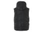 Gilet matelassé noir avec capuche