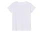 T-shirt blanc uni à manches courtes.