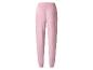Pantalon de jogging en velours rose avec taille élastique, vue arrière