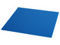 Une plaque de base LEGO bleue pour construire des modèles.