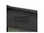 Abri de jardin gris avec ventilation et panneaux verts