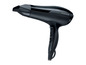Un sèche-cheveux Remington noir avec différents réglages de chaleur et de vitesse.