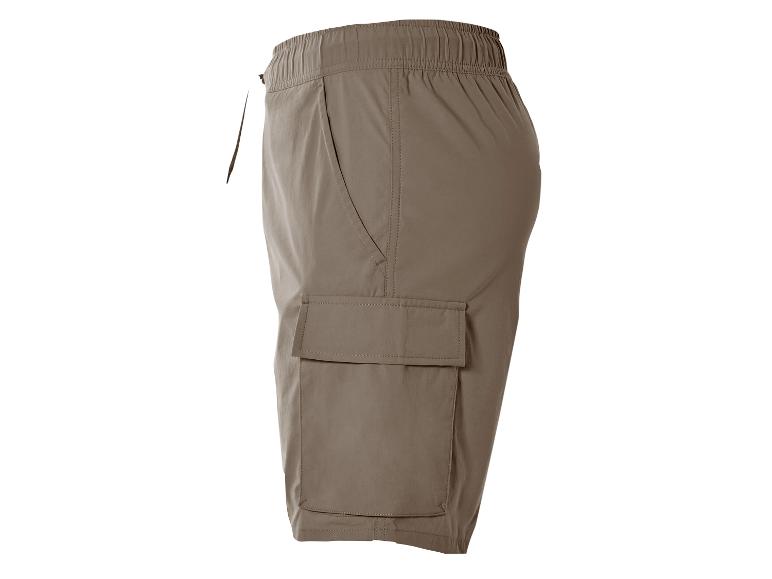Shorts cargo beiges à cordon.