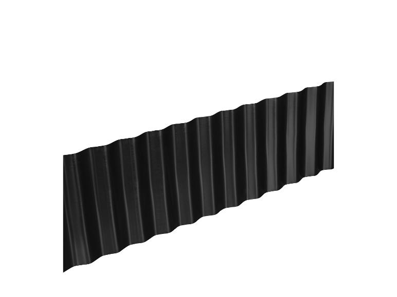 Tôle ondulée noire pour toiture.