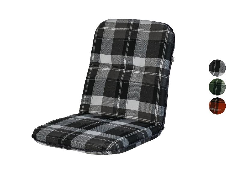 Coussin de chaise gris et noir à carreaux de Livarno Living.