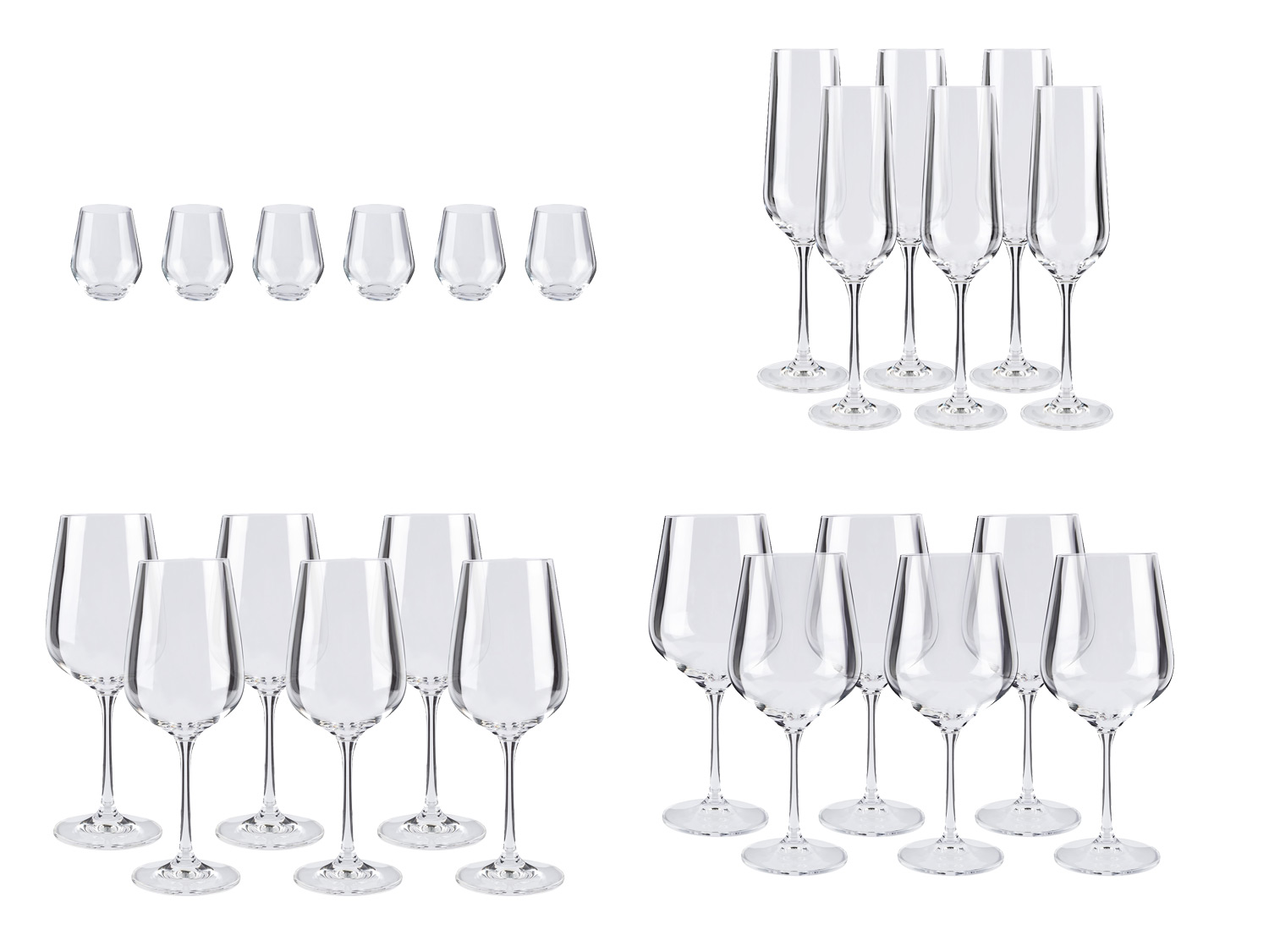 ERNESTO® Lot de 6 verres