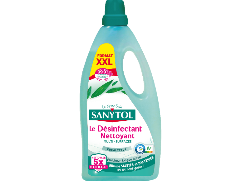 Nettoyant désinfectant multi-surfaces à l'eucalyptus en format XXL