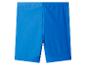 Short de bain bleu pour enfant, idéal pour la natation et les activités aquatiques.