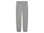Pantalon de survêtement gris avec taille élastique.