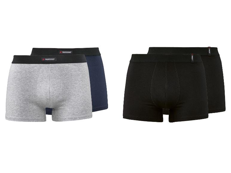 Ensemble de boxers Parkside : deux gris et bleu marine, deux noirs