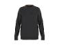 Un sweat-shirt noir à manches longues de Livergy avec une poche sur la poitrine.
