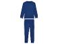 Pyjama enfant bleu marine, haut manches longues et bas.