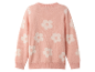 Pull rose à motif floral.