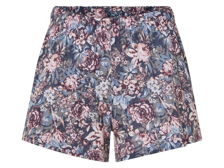 Shorts en jersey à fleurs, motif floral