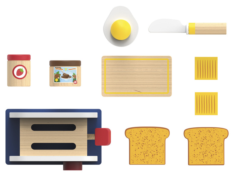 Aller en mode plein écran : Playtive Accessoires de cuisine en bois au design rétro - Image 16