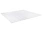 Matelas blanc de forme rectangulaire avec une texture matelassée.