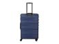 Valise bleue à roulettes avec poignée télescopique