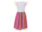 Robe en tulle blanche et arc-en-ciel pour fille