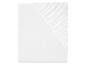 Un drap-housse blanc.