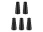 Six embouts coniques noirs pour meubles
