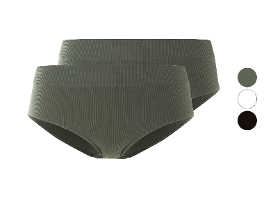 esmara® Lot de 2 hipsters côtelés seamless femme