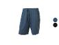 Short de sport bleu pour homme avec cordon noir, également disponible en noir.