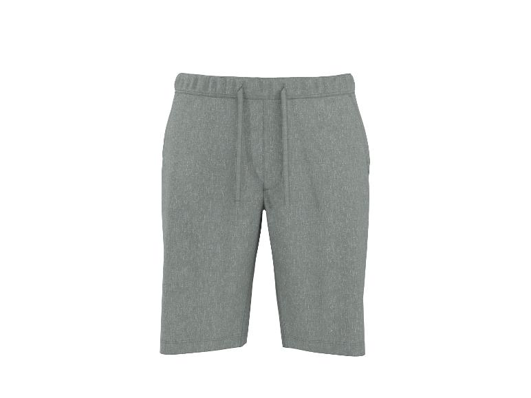 Short gris pour homme avec cordon de serrage sur fond blanc.