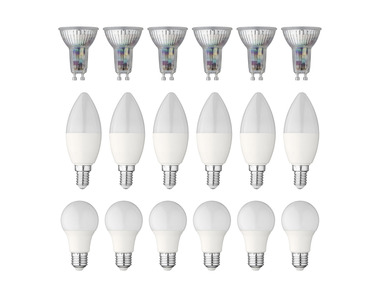 Livarno Home Lot de 6 bombillas LED GU10 / E14 / E27