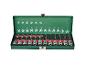 Jeu de douilles Parkside hexagonales dans un coffret vert.