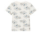 T-shirt blanc à imprimé avion.