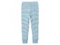 Leggings rayés bleu clair pour enfant.