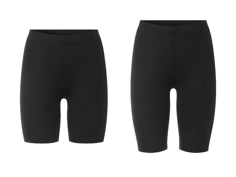 Deux paires de shorts de sport noirs.