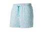 Shorts rayés bleu clair pour homme.