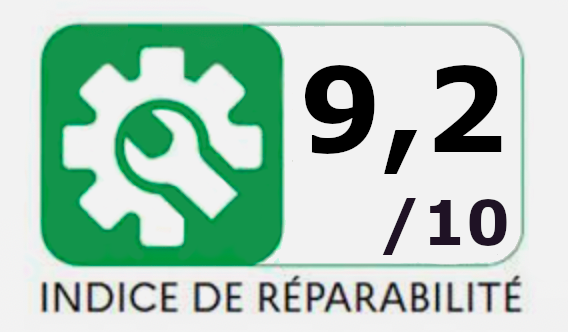 Indice de réparabilité : 9,2/10