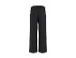 Pantalon noir pour femme avec taille élastiquée et poches arrière.