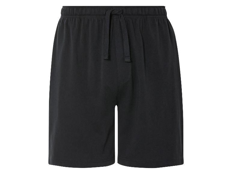Shorts noirs en coton, style décontracté.