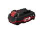 Une batterie noire Parkside X20V Team.