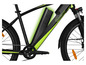 Un vélo électrique SachsRad noir avec des accents verts