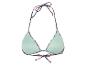 Haut de bikini triangle, motif tropical.