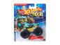 Hot Wheels Monster Trucks Slam Prix, un monster truck bleu et jaune, emballé.