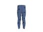 Legging bleu pour enfant avec cœurs noirs.