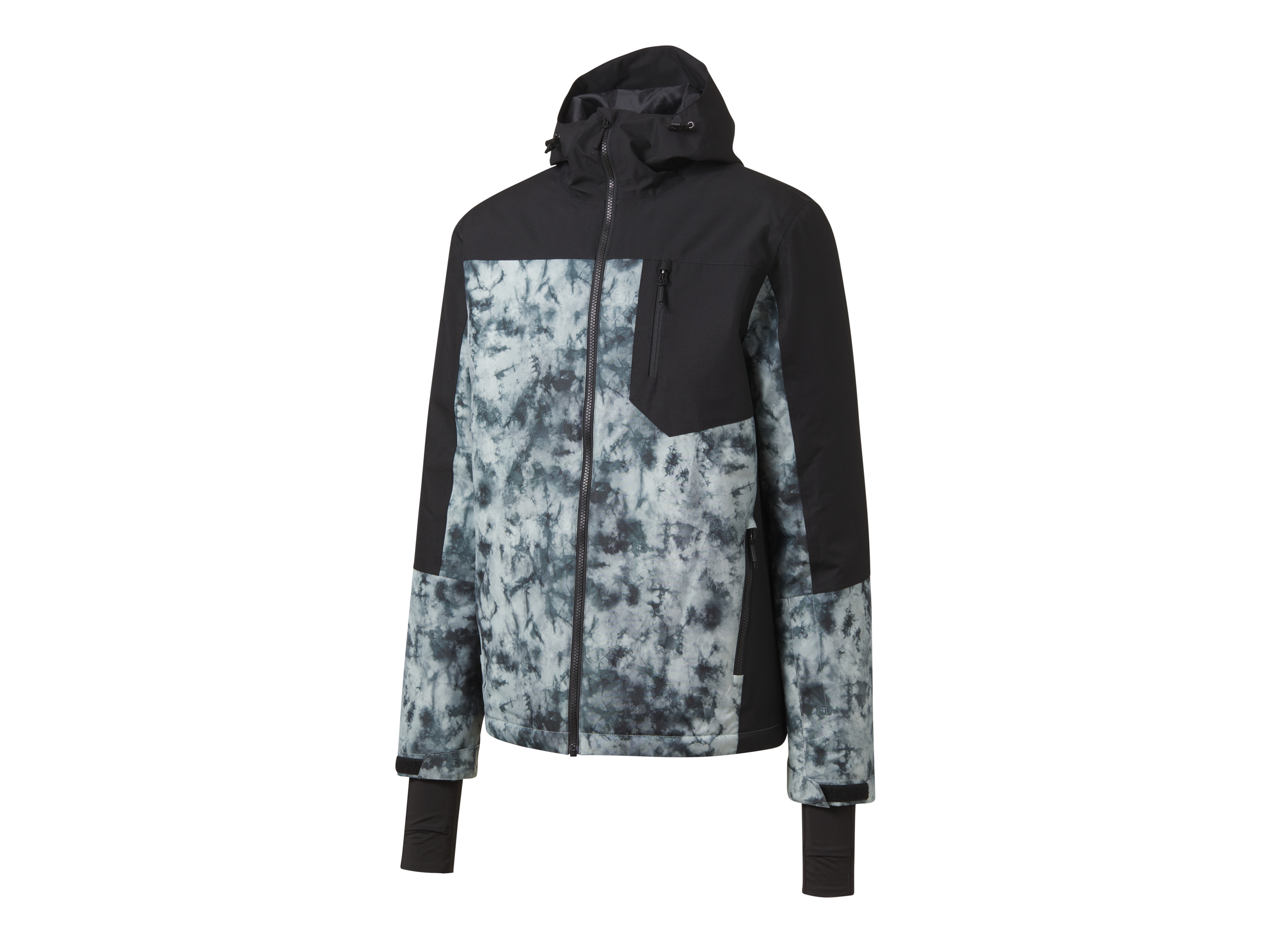 CRIVIT Veste de ski homme (S, noir motif)
