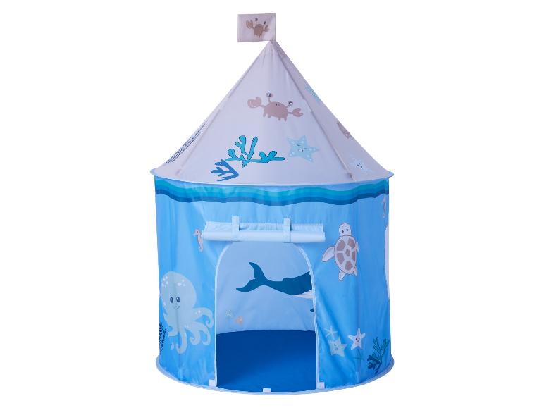Tente de jeu bleue sur le thème de l'océan pour enfants