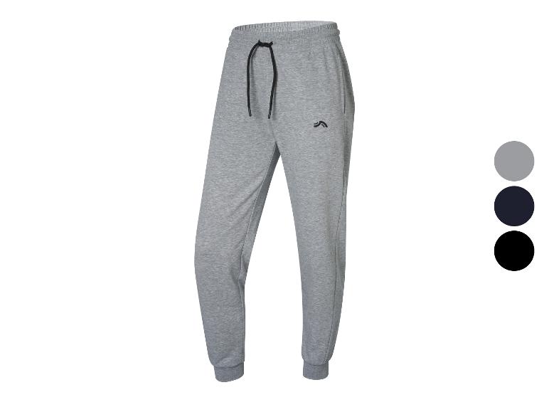 Pantalon de survêtement gris pour homme avec cordon de serrage et logo