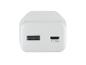 Chargeur mural blanc avec ports USB-A et USB-C (PD 20W)