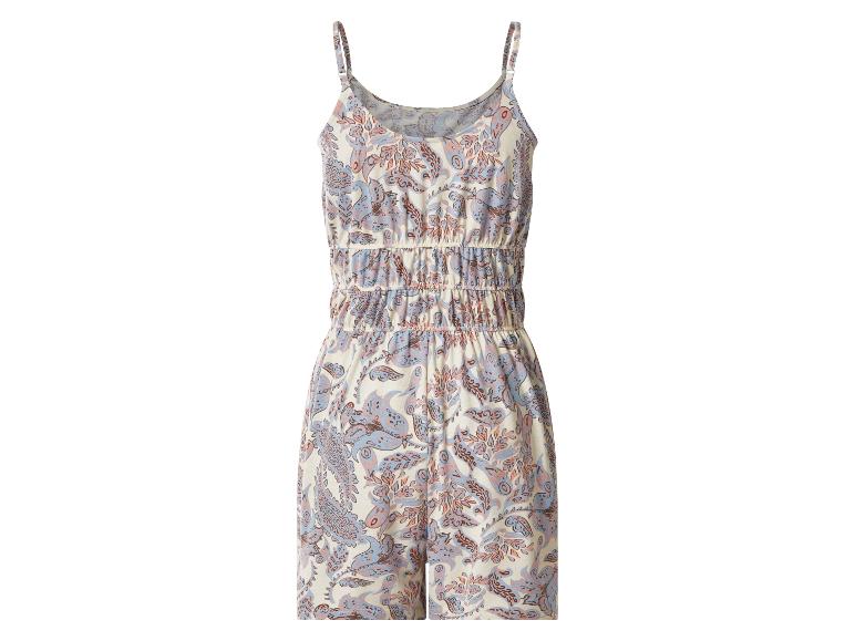 Combishort femme à motifs avec bretelles réglables et taille élastique