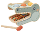 Banc à marteler crocodile avec xylophone et trois balles colorées
