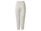Pantalon de jogging gris avec taille et chevilles élastiques.